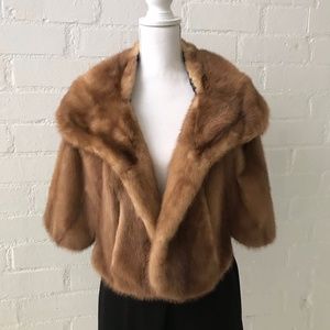 Vintage real fur capelet 40's?